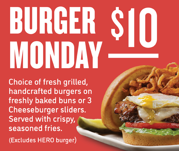Burger Monday $10