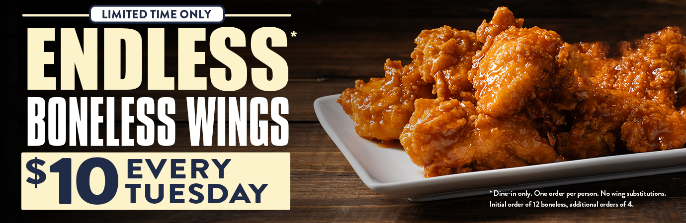 Endless Boneless for $10 per person