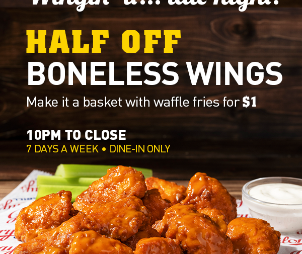 Late night Half Off Boneless