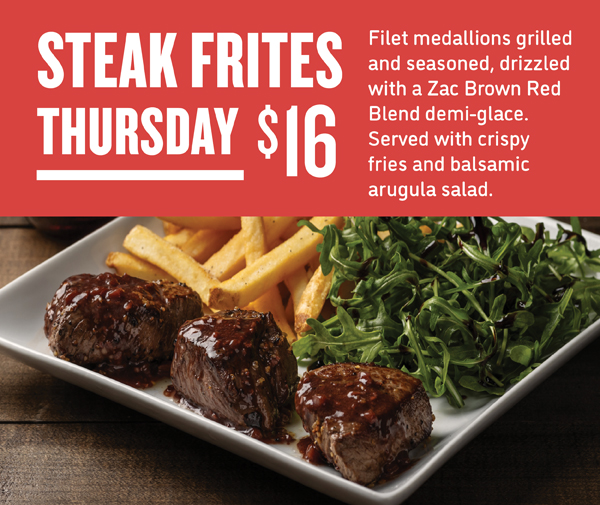 Steak Frites Thursday $16