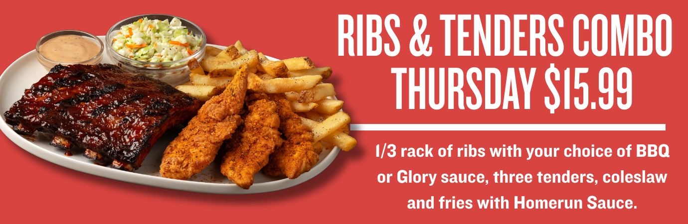 Rib and Tenders Thursday