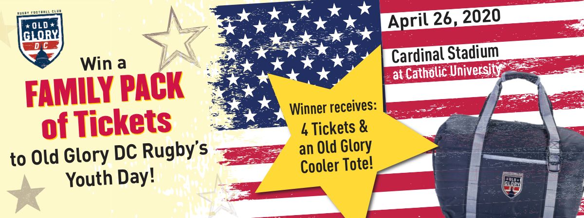 Win a Family Pack of Tickets to Old Glory DC Rugby's Youth Day!