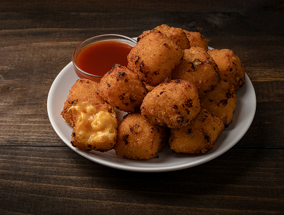 Mac 'N Cheese Bites served with our signature Glory sauce